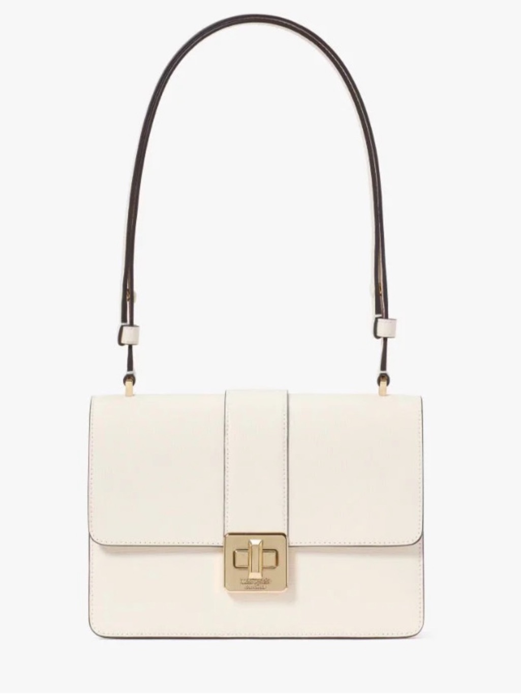 Kate Spade Phoebe Turnlock Shoulder Bag Meringue White